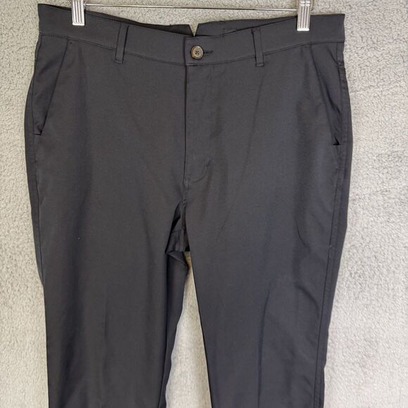 S Dunning Golf Pants Mens 34x31 Black Performance Flat Front Stretch Activewear - Picture 2 of 11